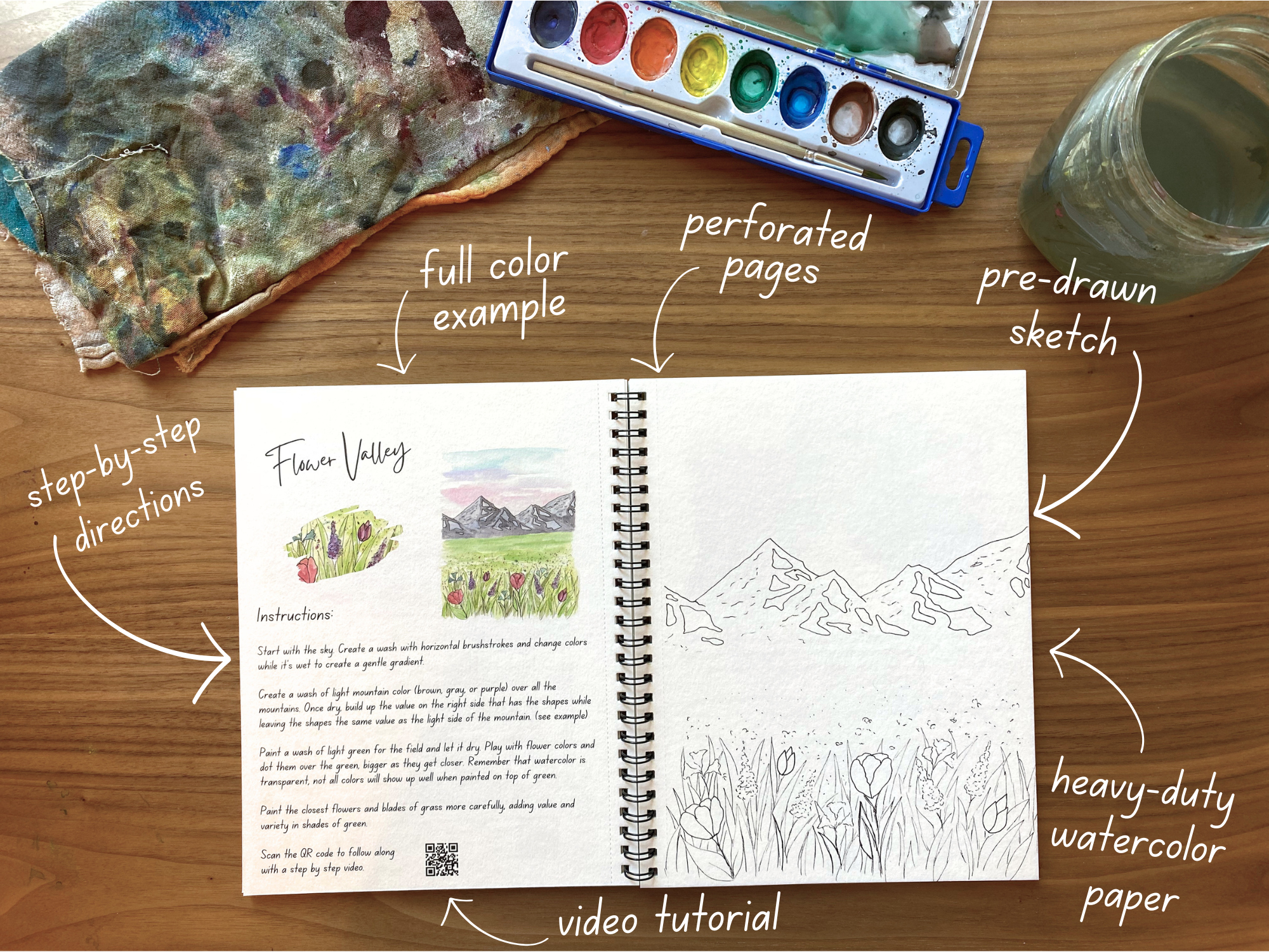 Alyssa Whetstone Art - Wholesale Coloring & Activity Book - Kids & Baby - Growth Watercolor Workbook - With Video Directions3