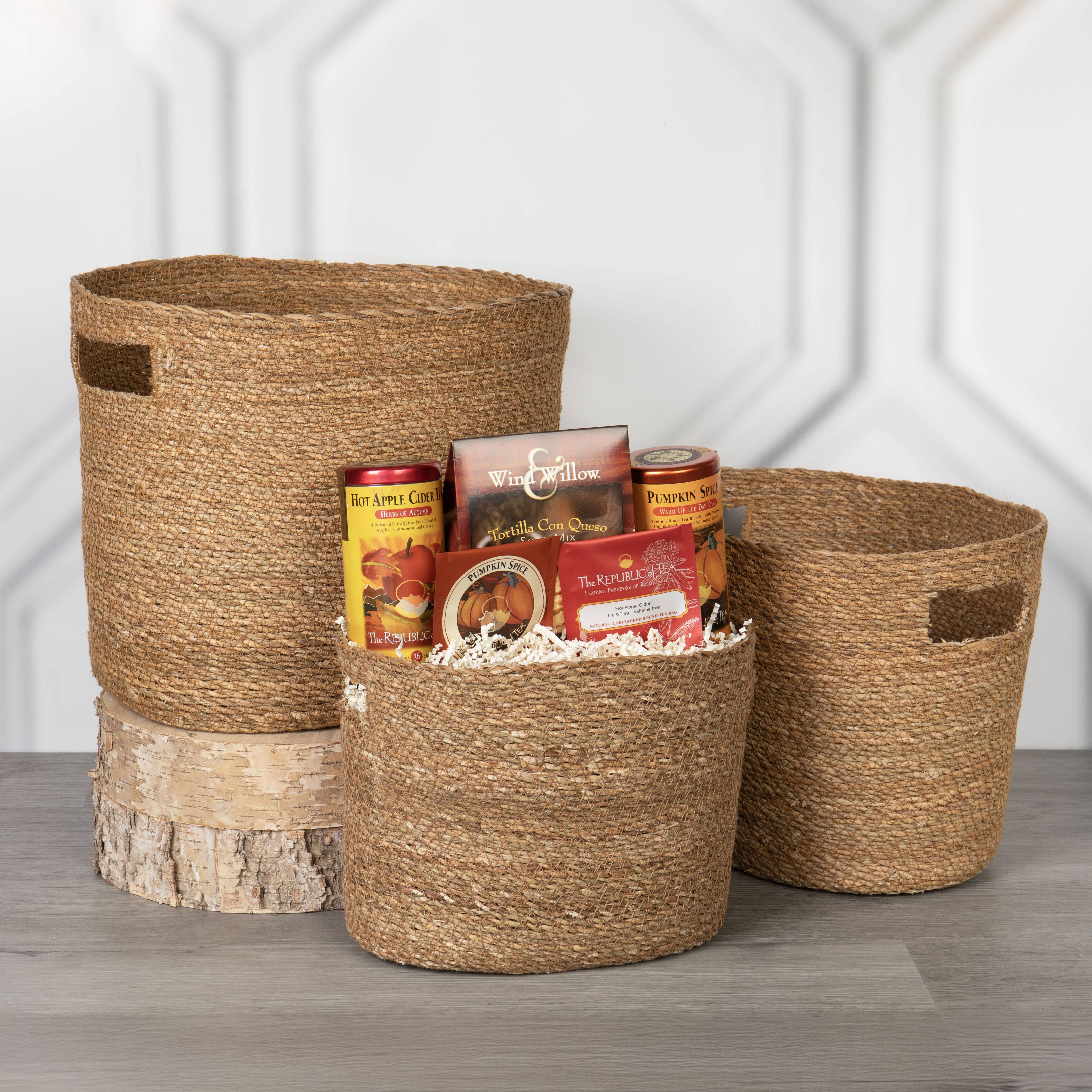 Willow Group - Wholesale Basket - Set of 3 Seagrass Storage Baskets2