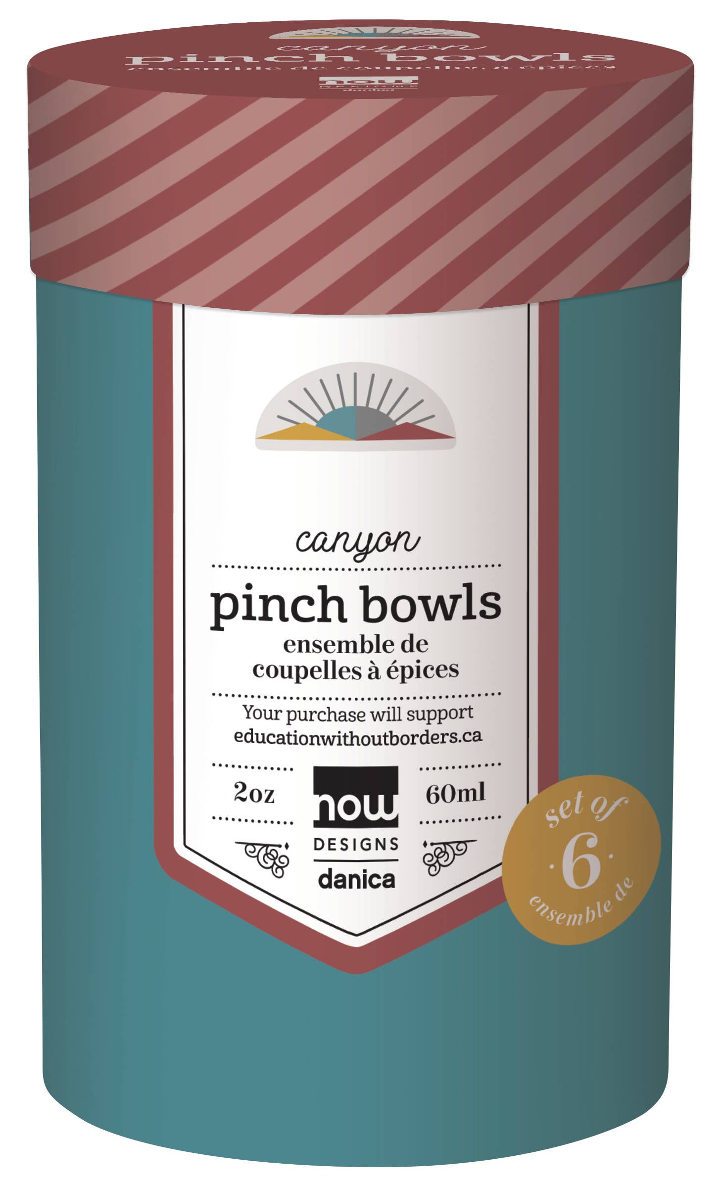 Now Designs by Danica - Wholesale Condiment/Dip Bowl - Canyon Pinch Bowls Set of 65