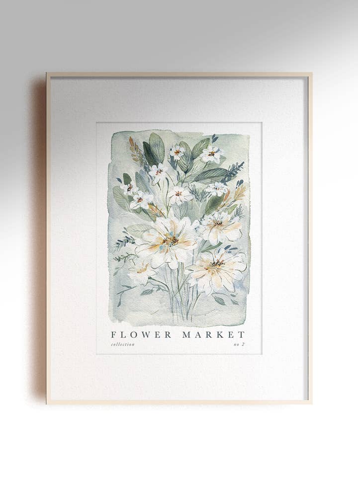 „Blomstermarked“ No2 - Udskriv for engroshandel hos Lucrecia Caporale