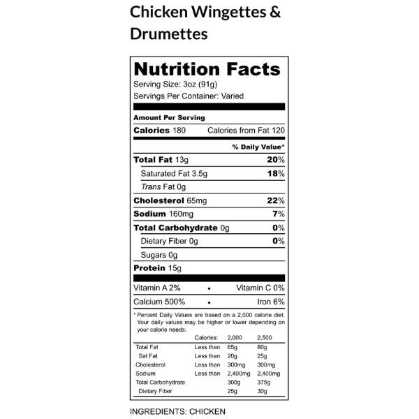 Grass Roots Farmers Coop - Wholesale Chicken - Pasture Raised Chicken Party Wings (Flats and Drums)7