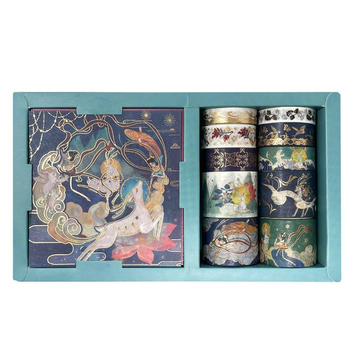 Wrapables.com - Wholesale Washi Tape - Wrapables Decorative Gold Foil Washi Tape and Sticker Set32