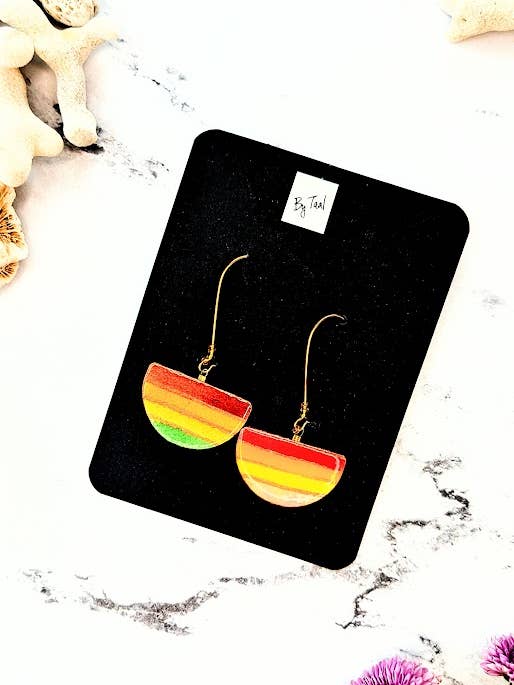 Soleil- Lightweight, Reversible Statement Earrings for wholesale by By Taal