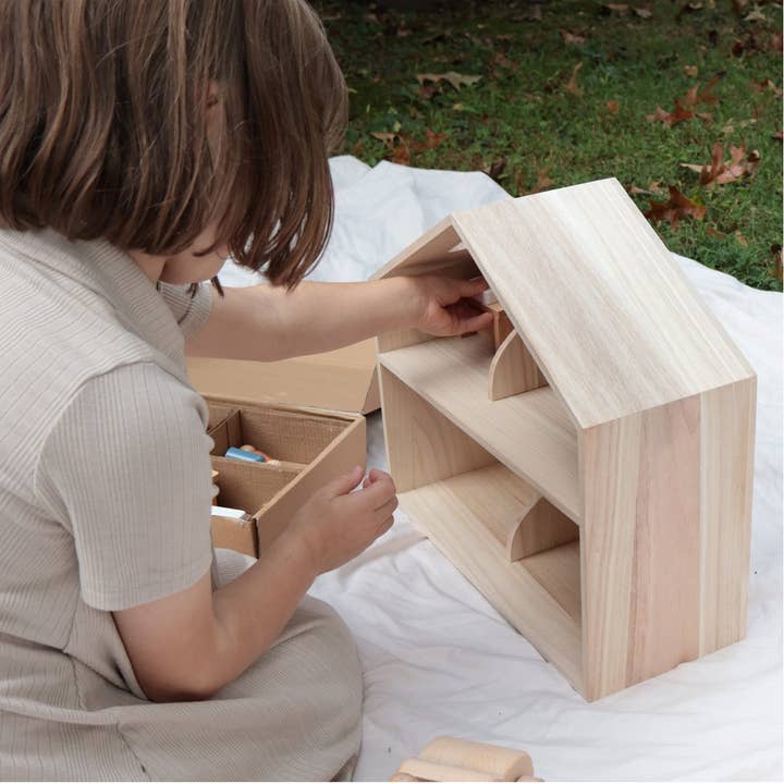 My Felt Story - Wholesale Doll Accessory Kit - Kids - Peg Doll House