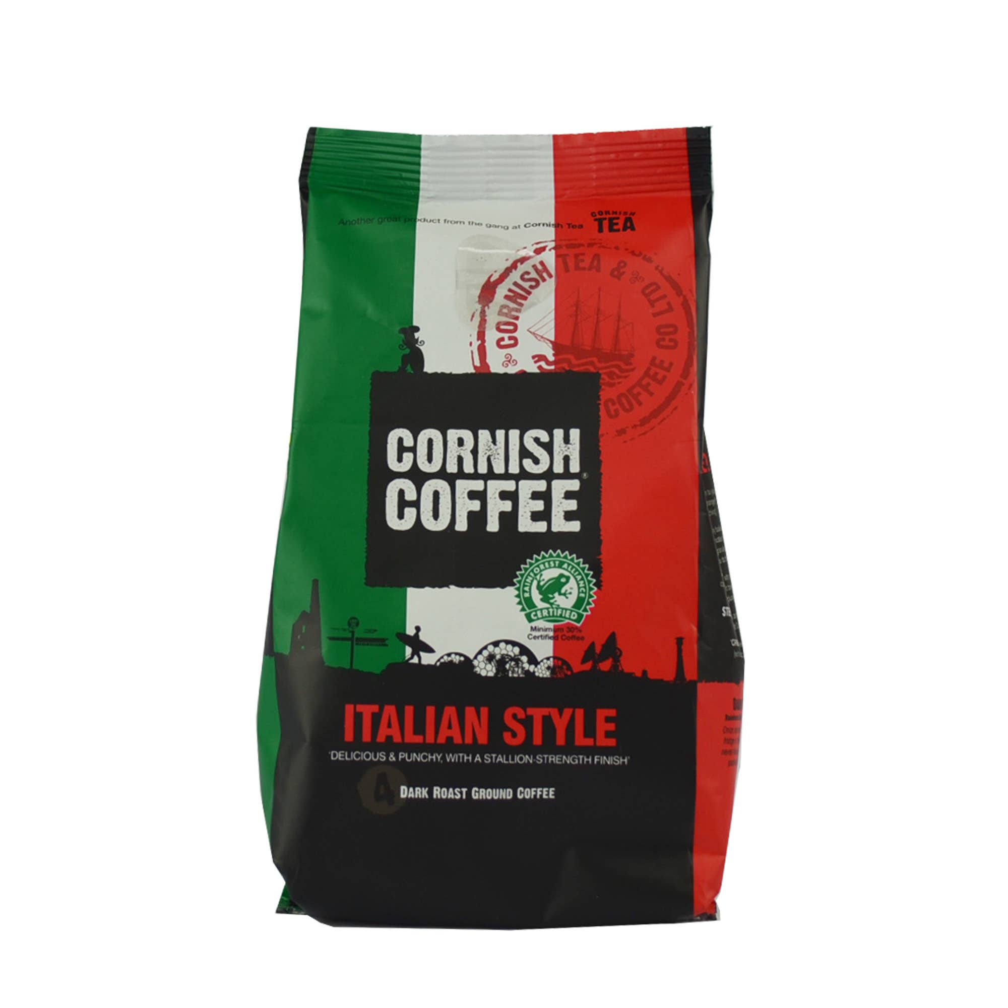 Cornish Tea and Cornish Coffee – Grãos de café por atacado – 6x 227 g de café Cornish estilo italiano1