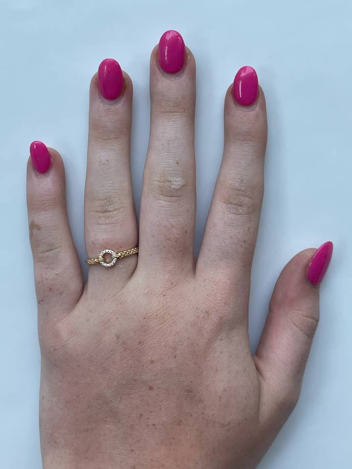 Diamant cirkel ring voor wholesale door Kristina Cole Designs