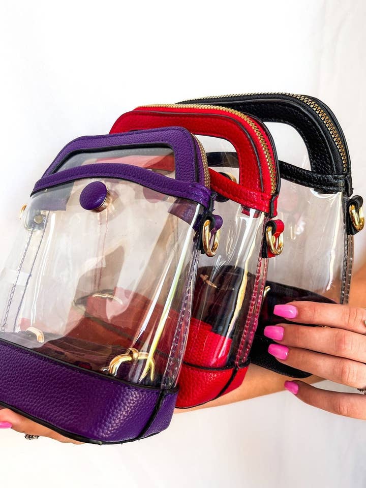 TG10575 Carly Clear Mini Crossbody Bag for wholesale by MiMi Wholesale