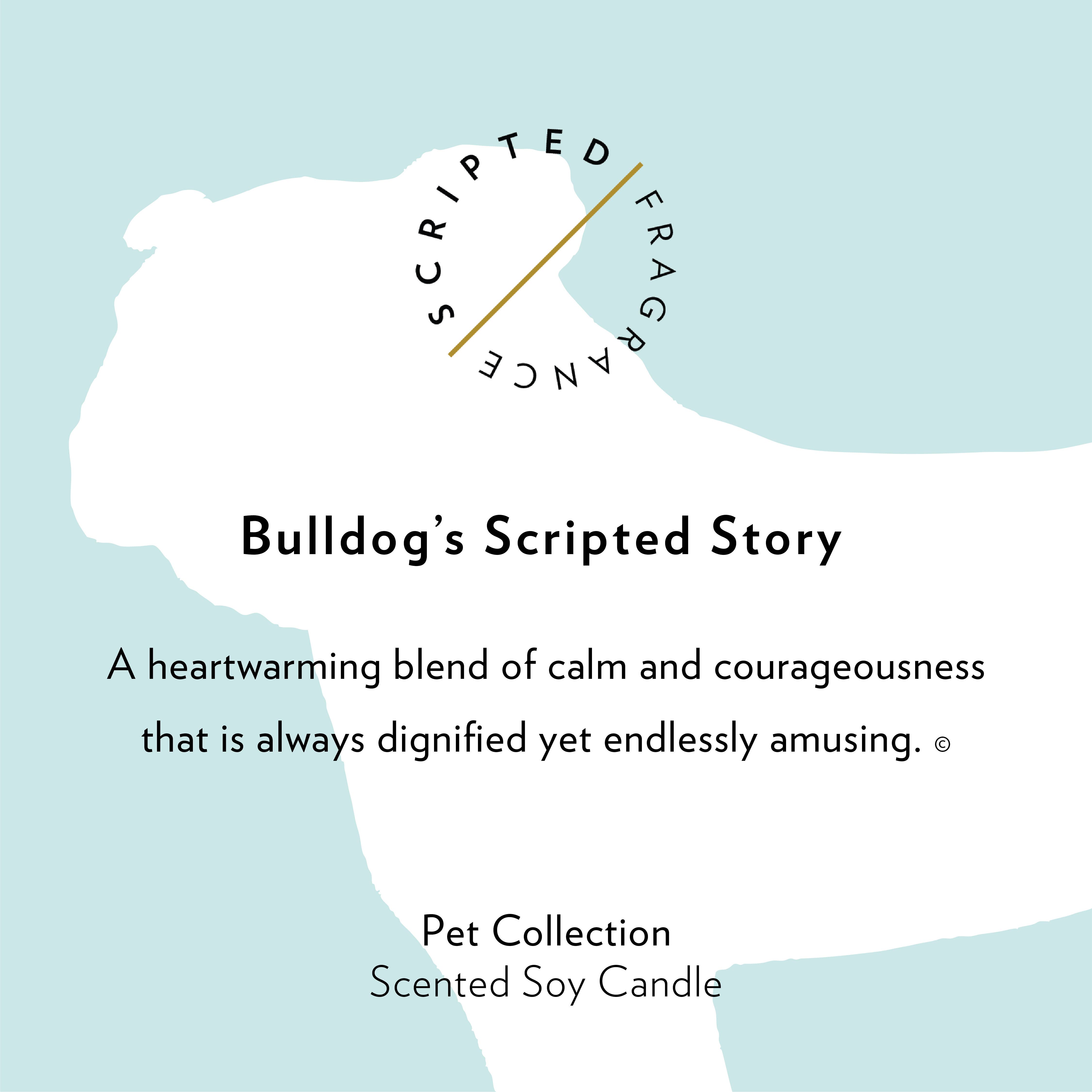 Scripted Fragrance - Wholesale Jar/Filled Candle - Bulldog Dog Soy Candle in Drinking Glass Two-In-One Gift7