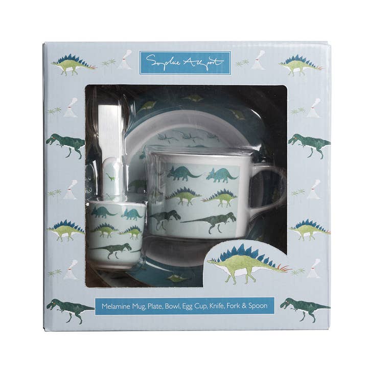 Sophie Allport – wholesale Dinnerware set – Kids & Baby – Dinosaurs Childrens Melamine Set1