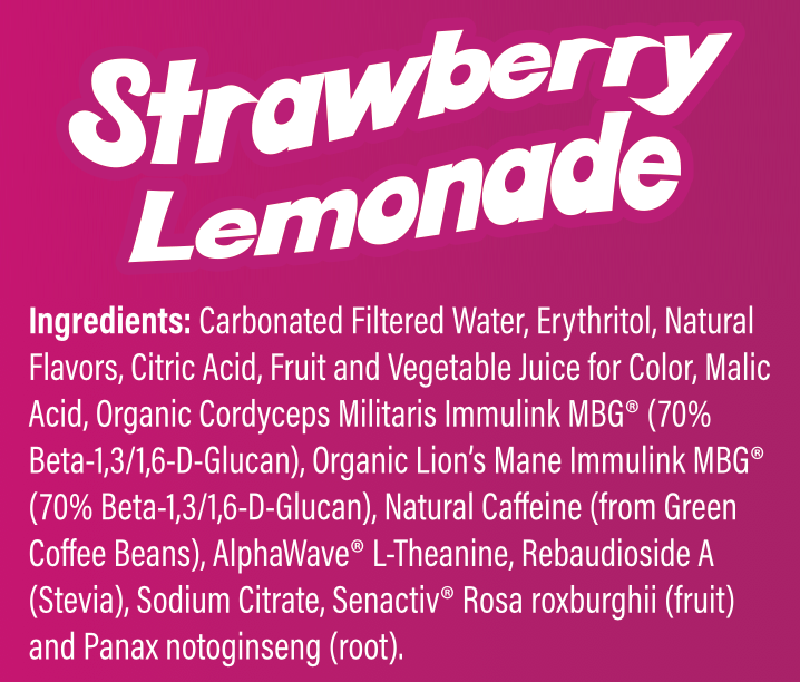 Melting Forest - Wholesale Sports/Energy Drink - Mushroom Energy Drink |  Strawberry Lemonade | Adaptogen10