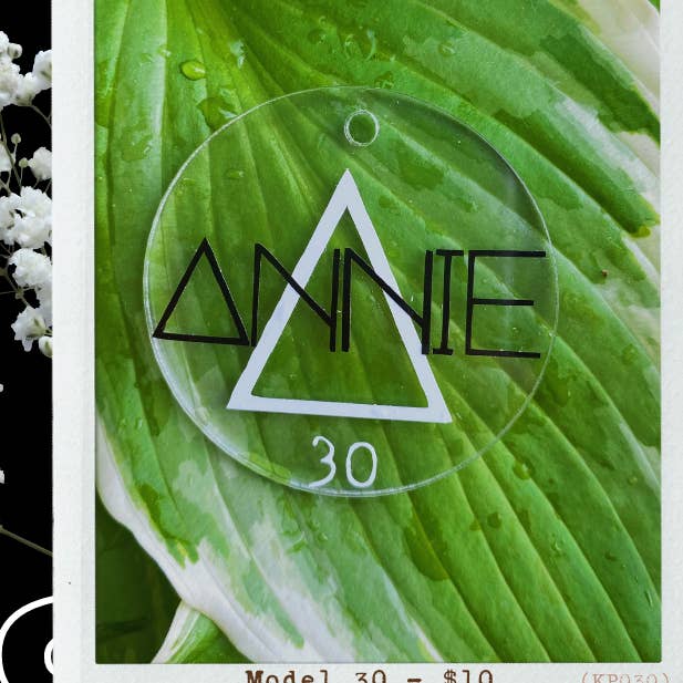 Model 30 Initial Letter + Name Keychain for wholesale by Acrylicool by Annie