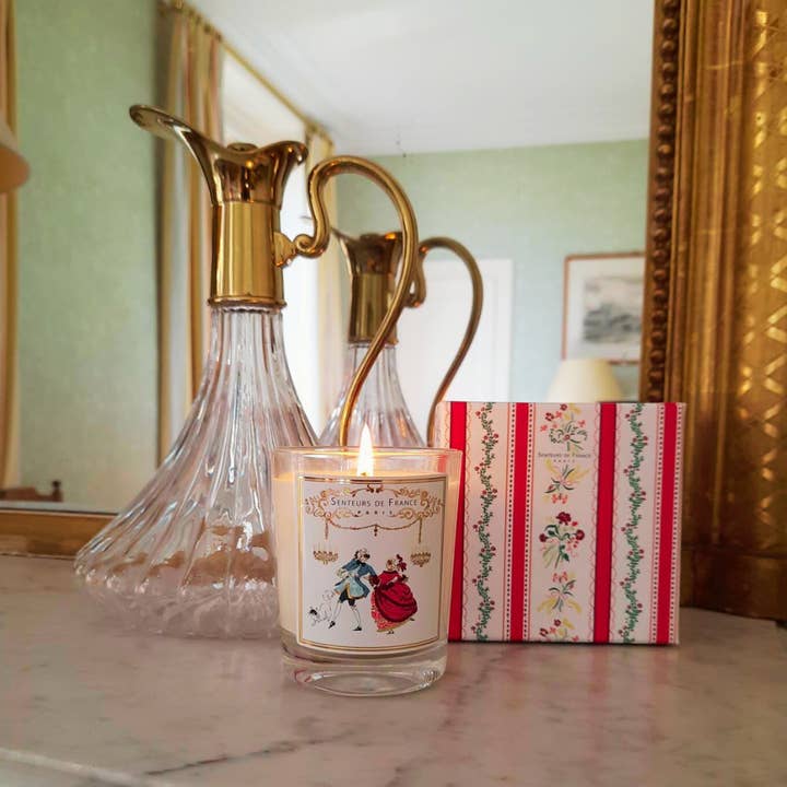 Senteurs De France - Wholesale Jar/Filled Candle - Candle in royal masquerade violet box1