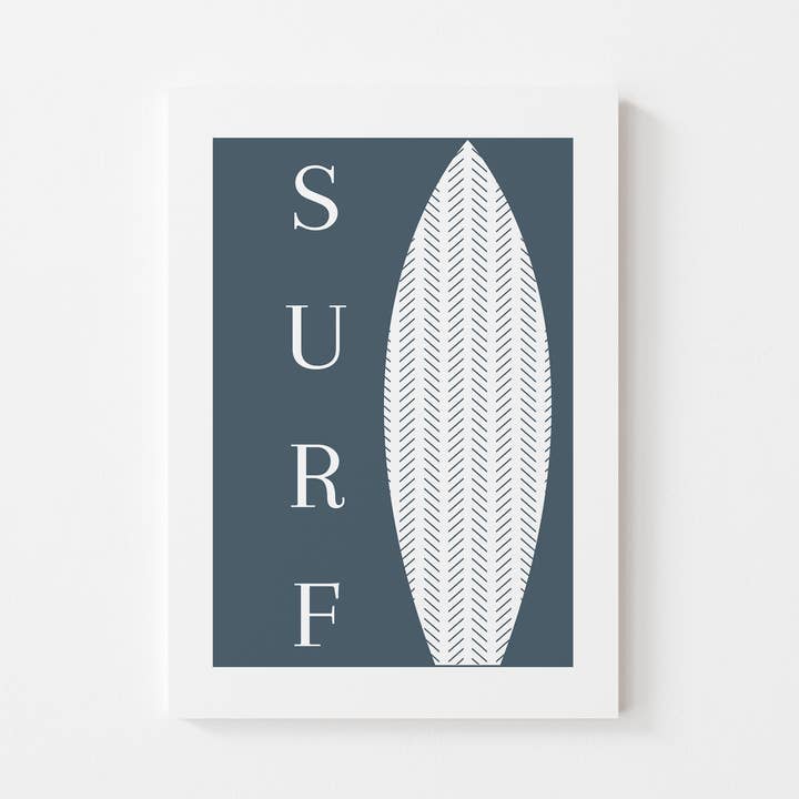 Modern Abstract Surf Art Print for wholesale by Nak print co.