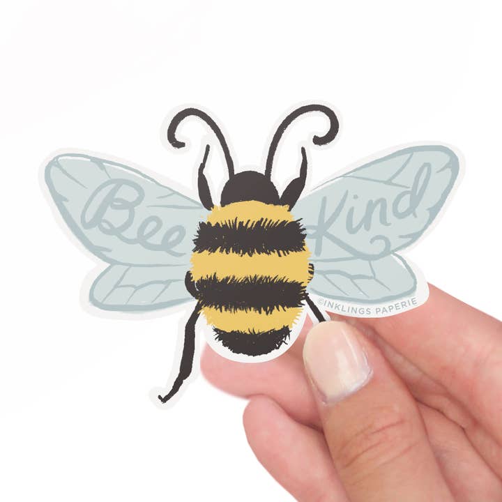 Inklings Paperie - Wholesale Sticker - Vinyl Sticker - Bee Kind0
