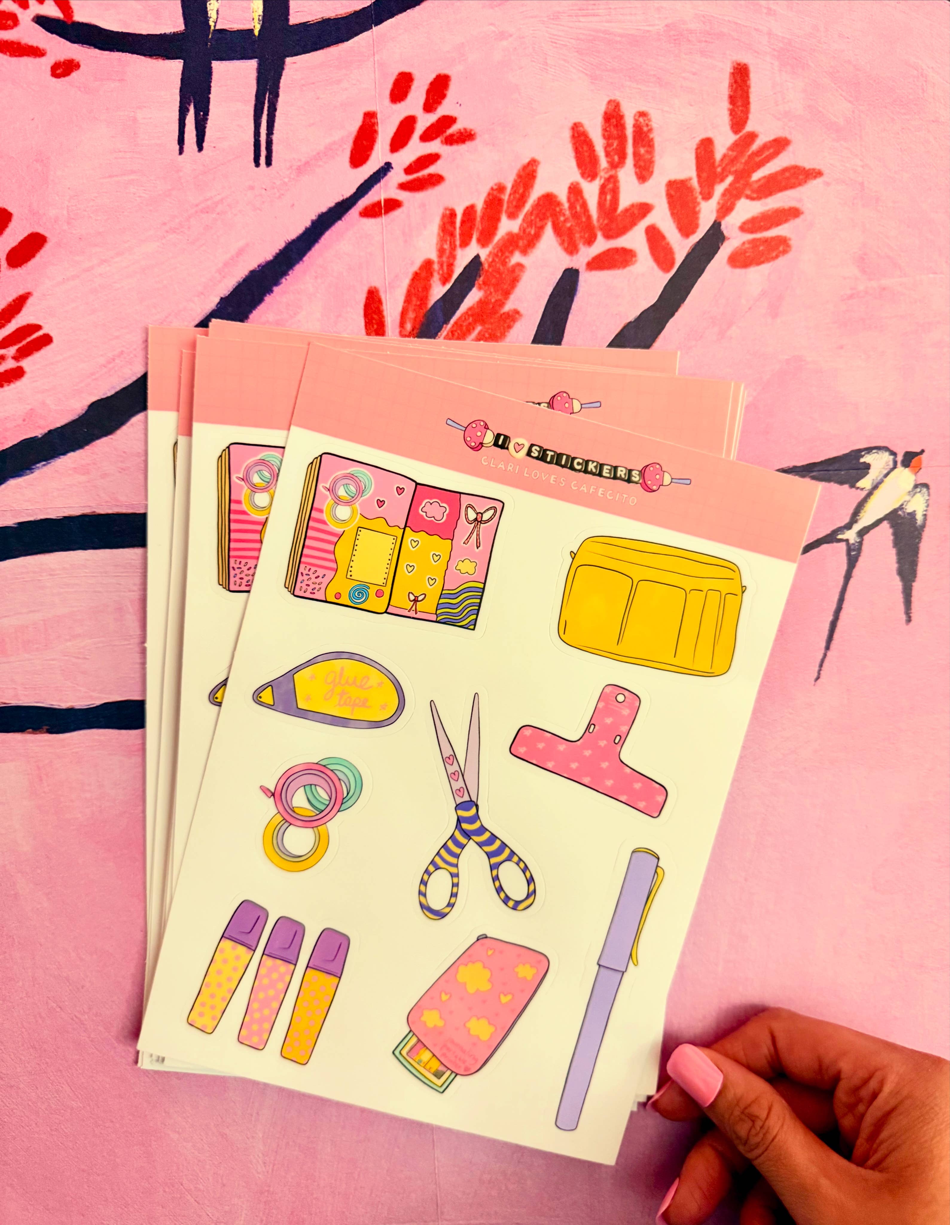 Clari Loves Cafecito - Wholesale Sticker - All the Journaling Things (A5 Sticker Sheet)2