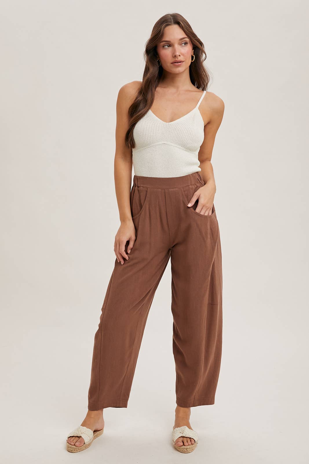 Bluivy - Wholesale Pants - Women's - RELAXED BARREL PANTS WITH POCKETS6