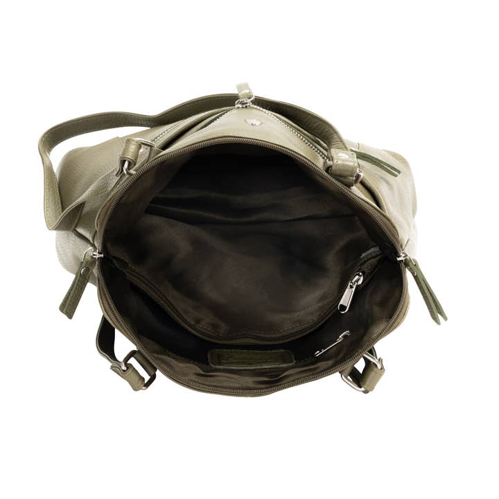 Greenwood Leather AU - Wholesale Tote bag – Women's - Arden Leather Tote – Olive Green Work & Travel Bag3