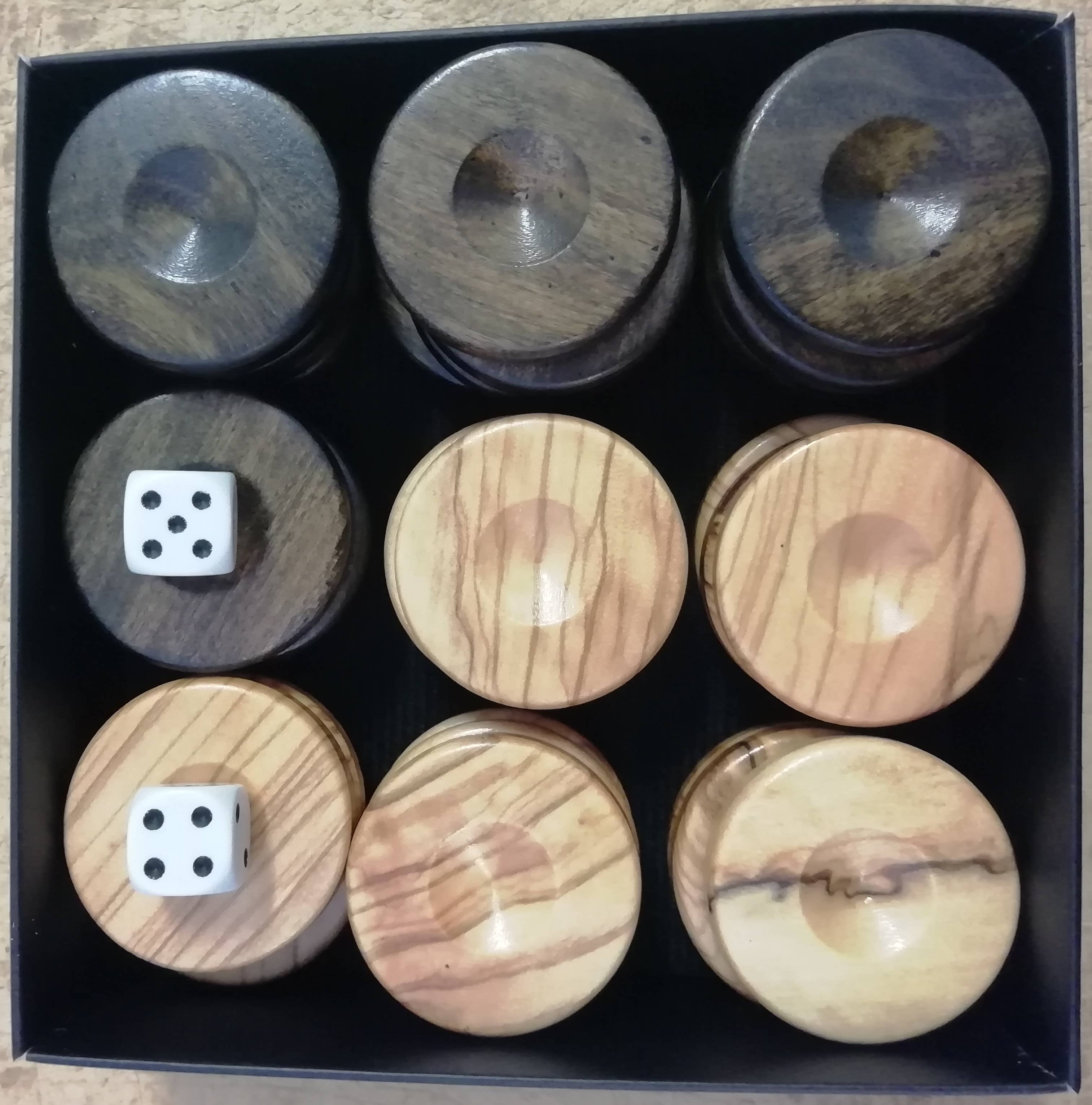 ARTIA LTD – wholesale Board game – Olive Wood Backgammon Set, Handmade   Large Size with Slots4
