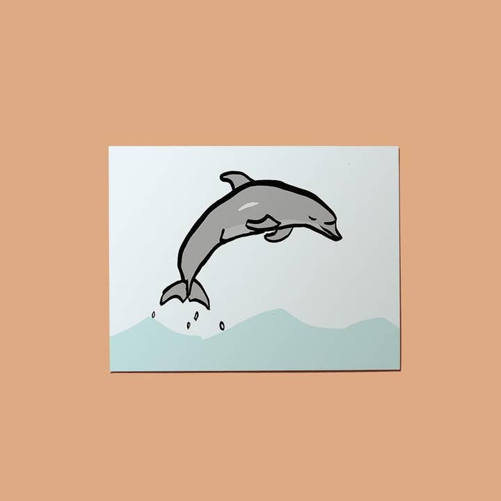 bethmade - Venta al por mayor Tarjetas de felicitación - Tarjeta de delfín saltando