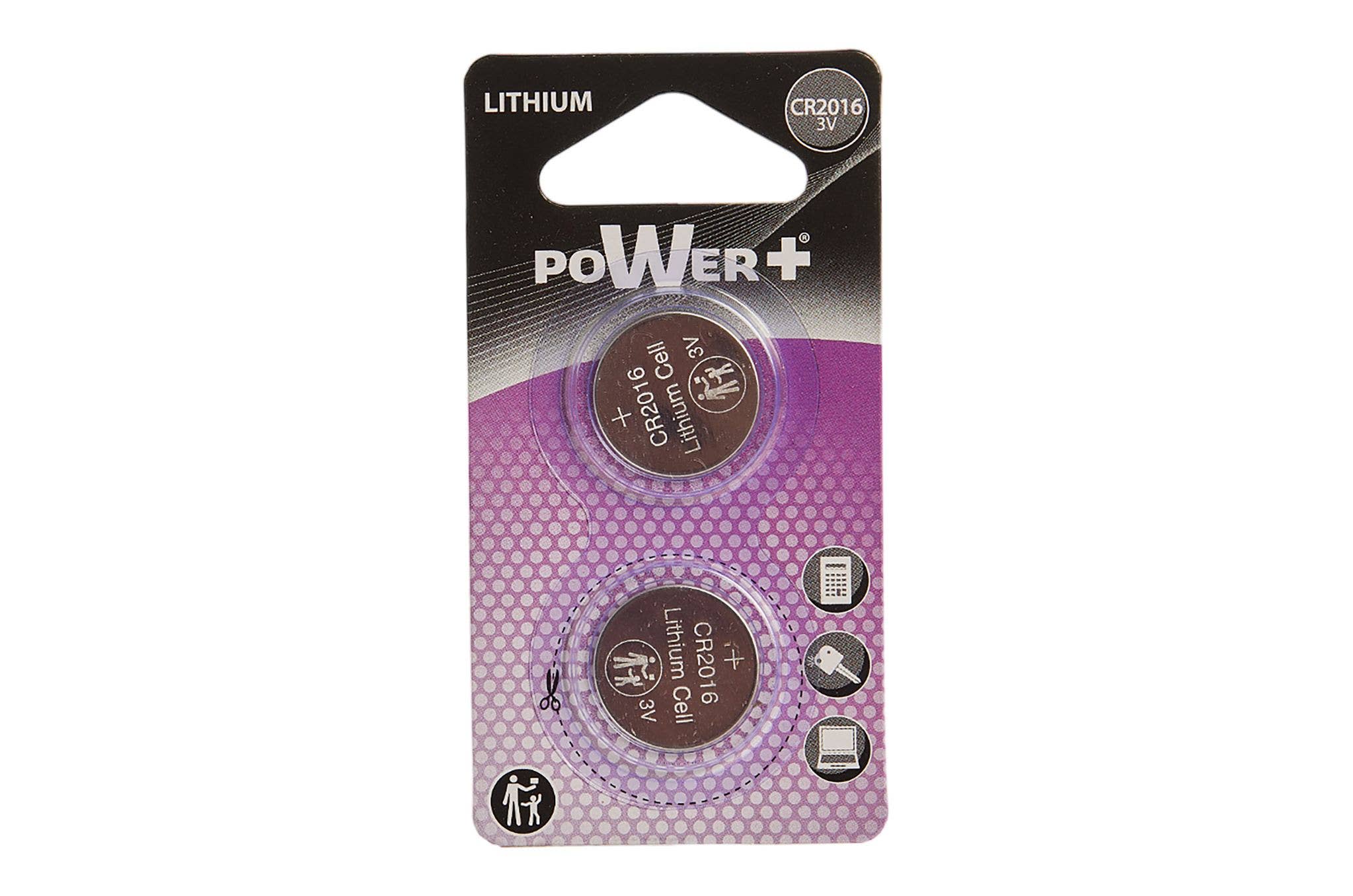 CP INTERNATIONAL - Wholesale  - Blister 2 Button Cells CR2016 Lithium0