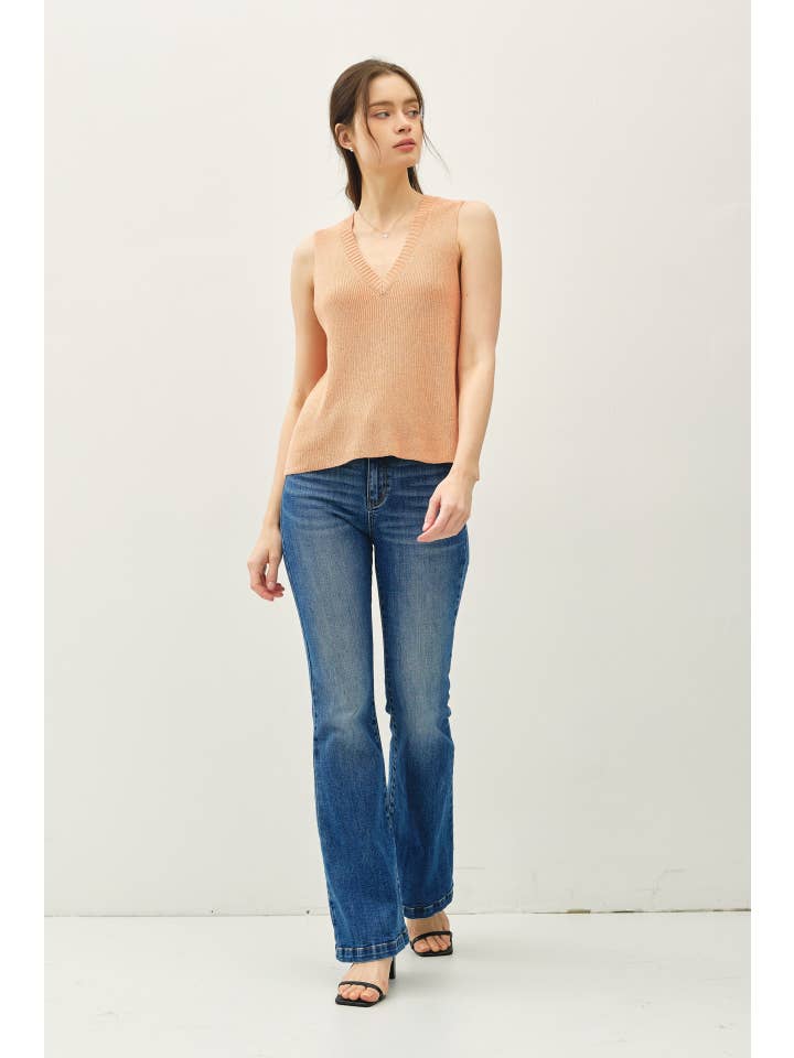 Be Cool - Wholesale Tank Top - Women's - CLEAN EDGE KNIT TANK W/ BOXY CROPPED CUT