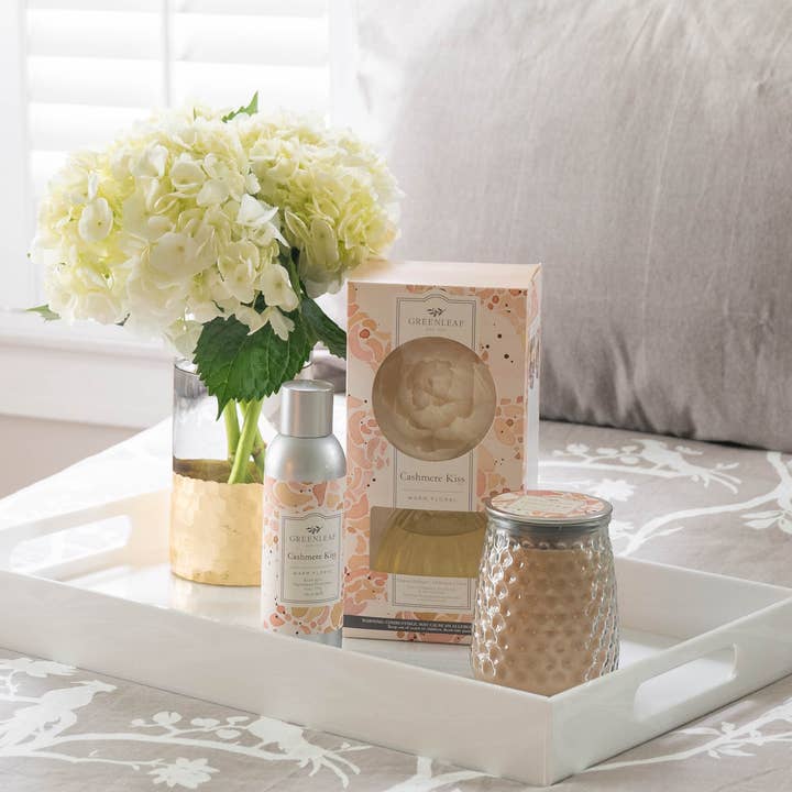 Greenleaf Gifts - Wholesale Reed Diffuser - Cashmere Kiss Flower Diffuser 4 Pack