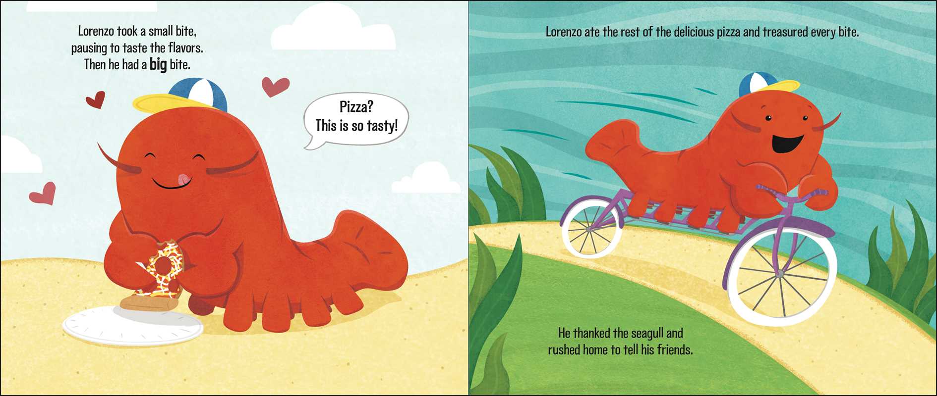 Simon & Schuster - Wholesale Preschool Book (3-5) - Lorenzo, the Pizza-Loving Lobster by Claire Lordon2