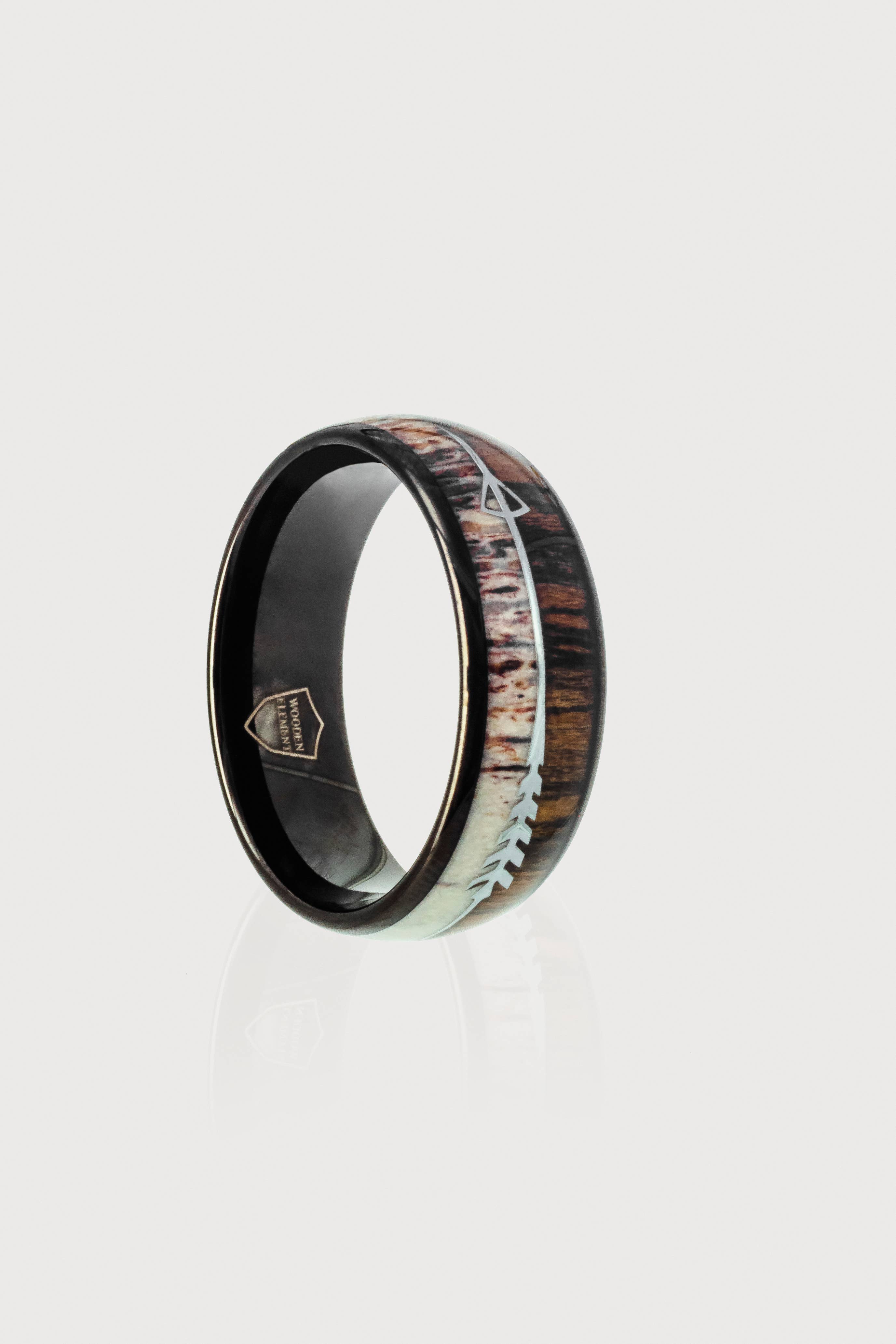 Wooden Element - Wholesale Band/Stacked Ring - Moonshine Ring0