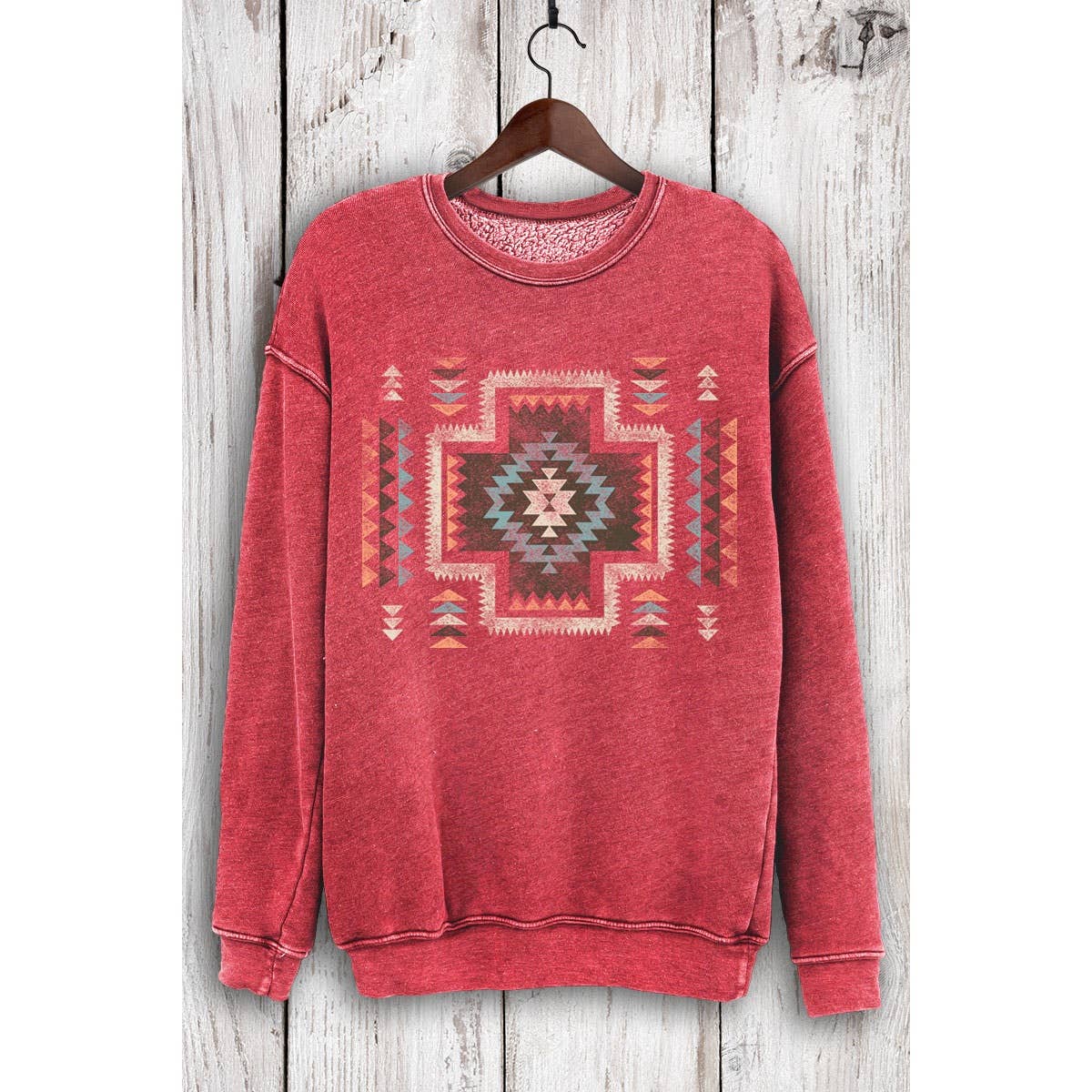 HRTandLUV - Wholesale Sweatshirt - Women's - VINTAGE AZTEK MINERAL  SWEATSHIRTS6
