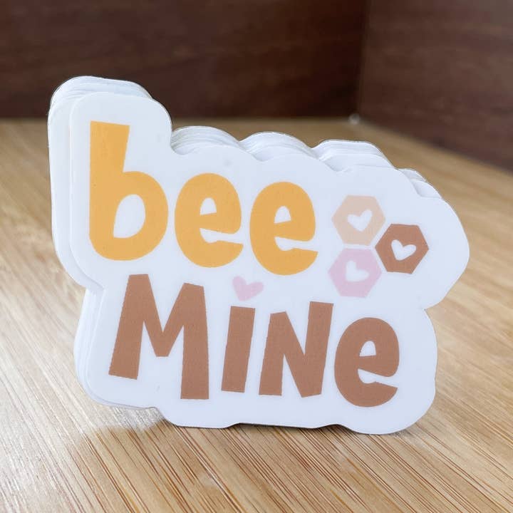 Autocollant Bee Mine pour la vente par Lovely Paper