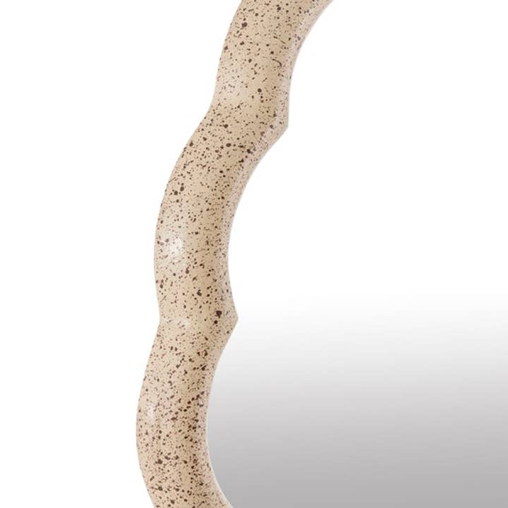 Clear Cast Aluminum Wave Mirror Lg for wholesale on Faire4