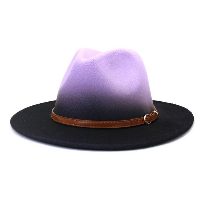 ACCITY - Wholesale Fedora - Women's - WOMEN WARM COLOR MATCHING BELT PANAMA HAT_CWAH07073