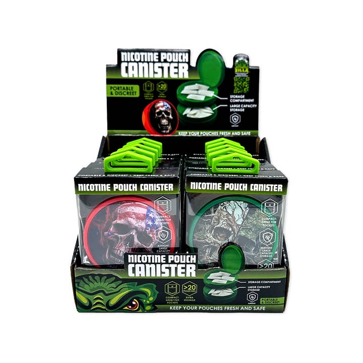 Novelty Brands - Wholesale Retailer Display - Home & Living - Smokezilla Full Print Storage Canisters Boxed - 10/Display2