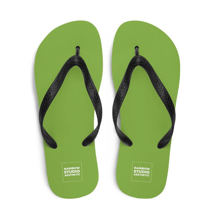 Green Grass Rainbow Brand Flip-Flops for wholesale by Rainbow City
