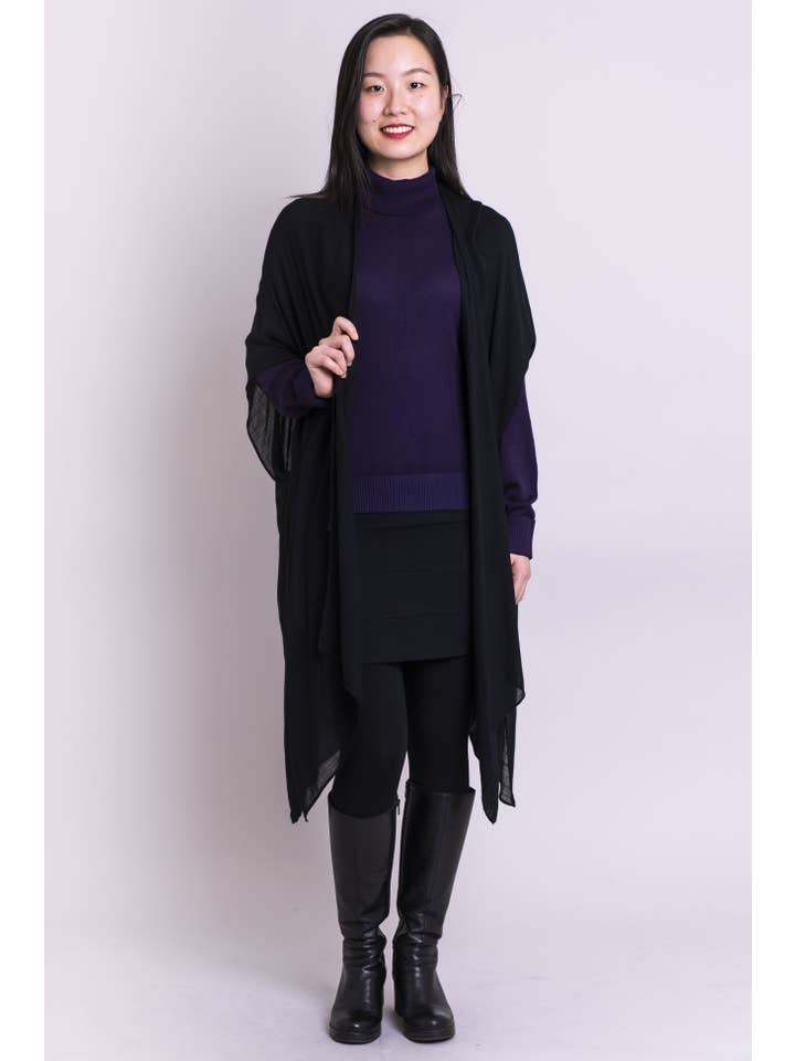 Blue Sky Clothing Co LLC - Wholesale Kimono - Women's - Darcy, Black, One Size