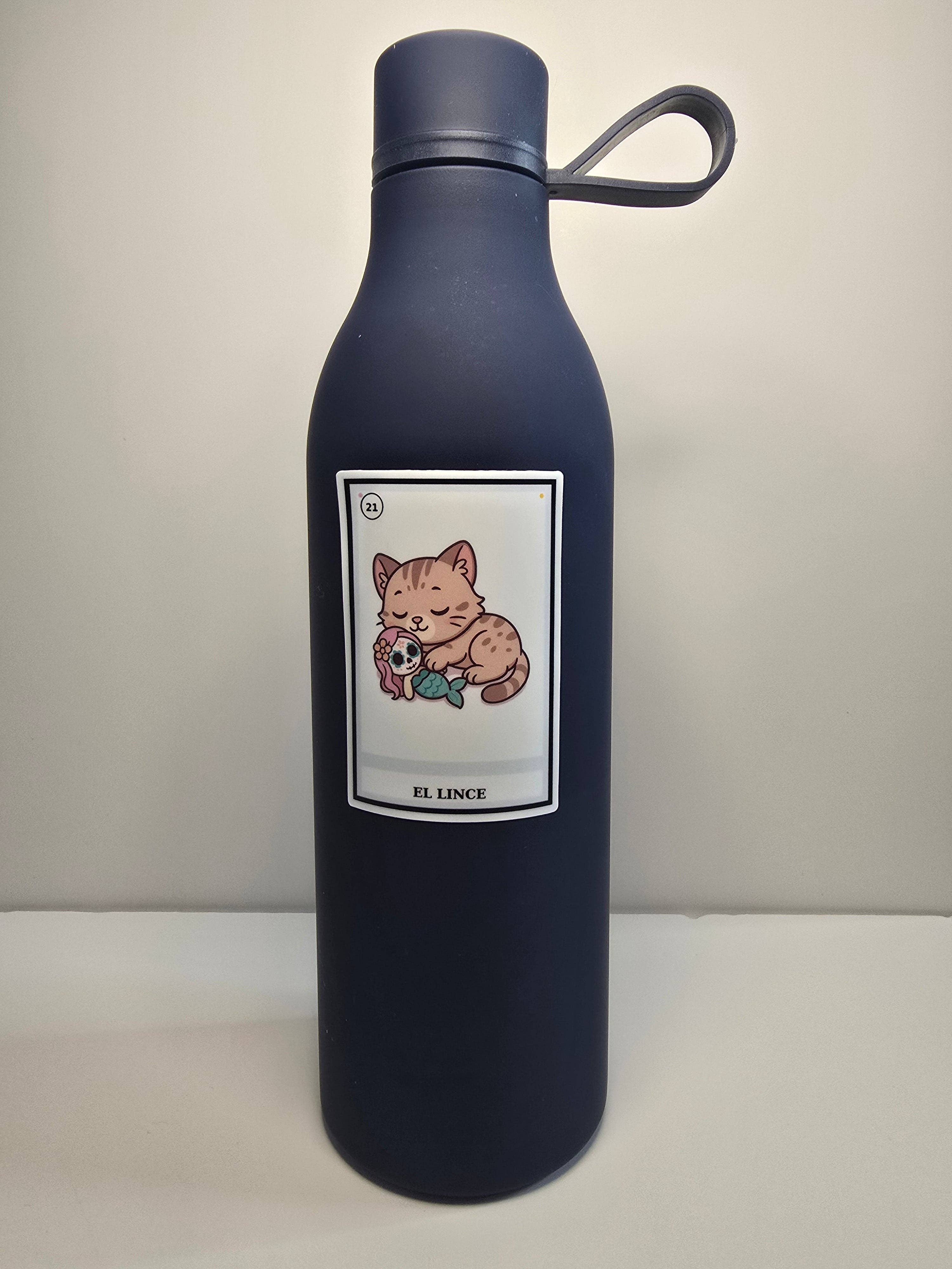 Designs by Mysh - Wholesale Sticker - El Lince Lotería Cat Sticker – Día de los Muertos Inspired Vinyl Decal | 3-Inch Die Cut, Water-resistant2