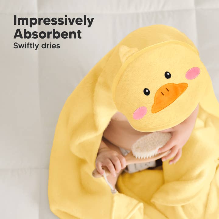 Duck KeaBabies Cuddle Baby Hooded Towel for wholesale on Faire5