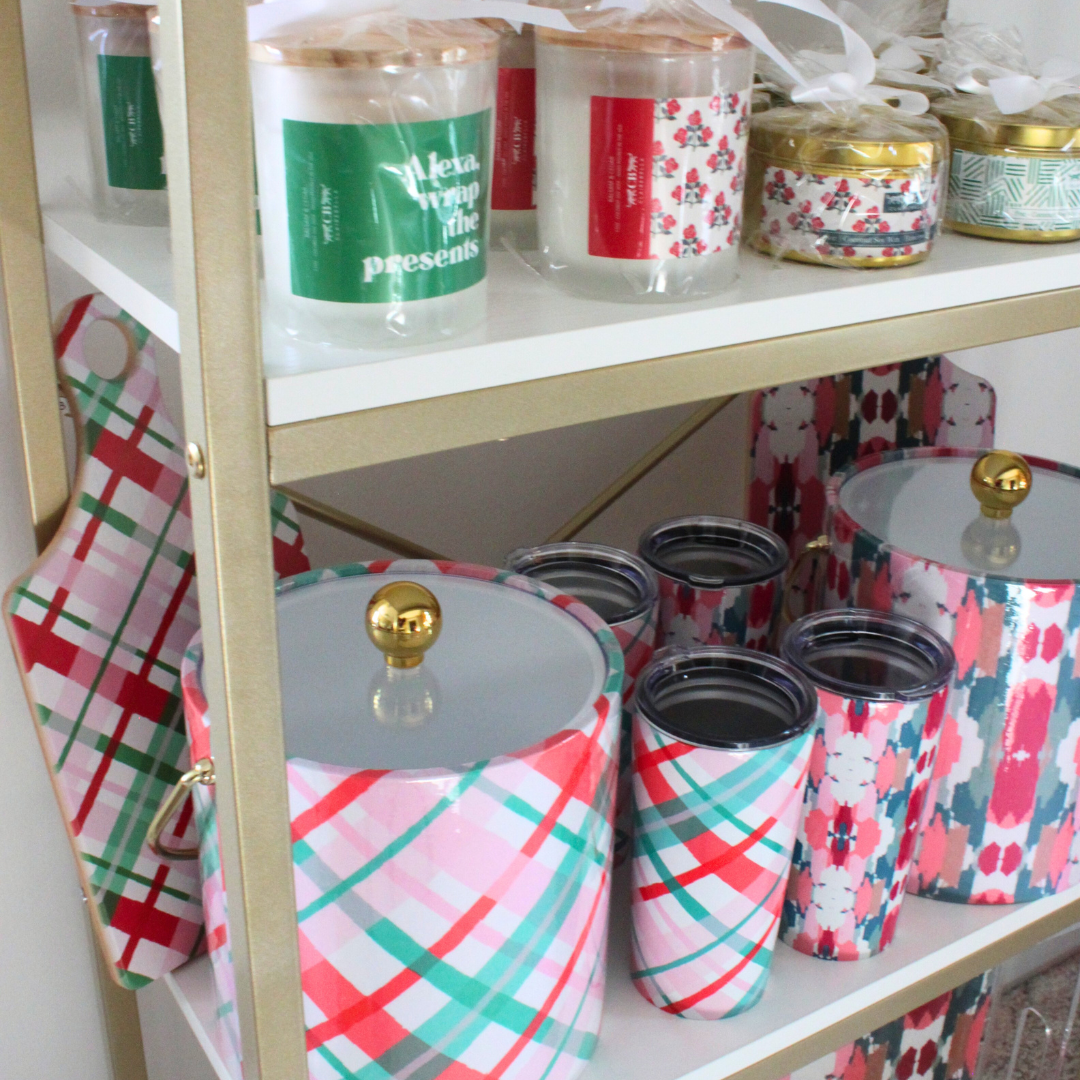 Clairebella Personalized Gifts & Pillows - Wholesale Free Standing Shelf - Arched Shelving Display Rack | Display Stand | Metal Frame1