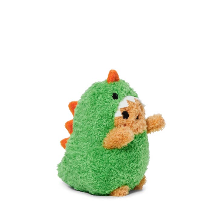 Noodoll - Wholesale Stuffed/Plush Toy - Kids & Baby - Mini Sitting Plush Toy - Green Dino Ricespud - Dinosaur