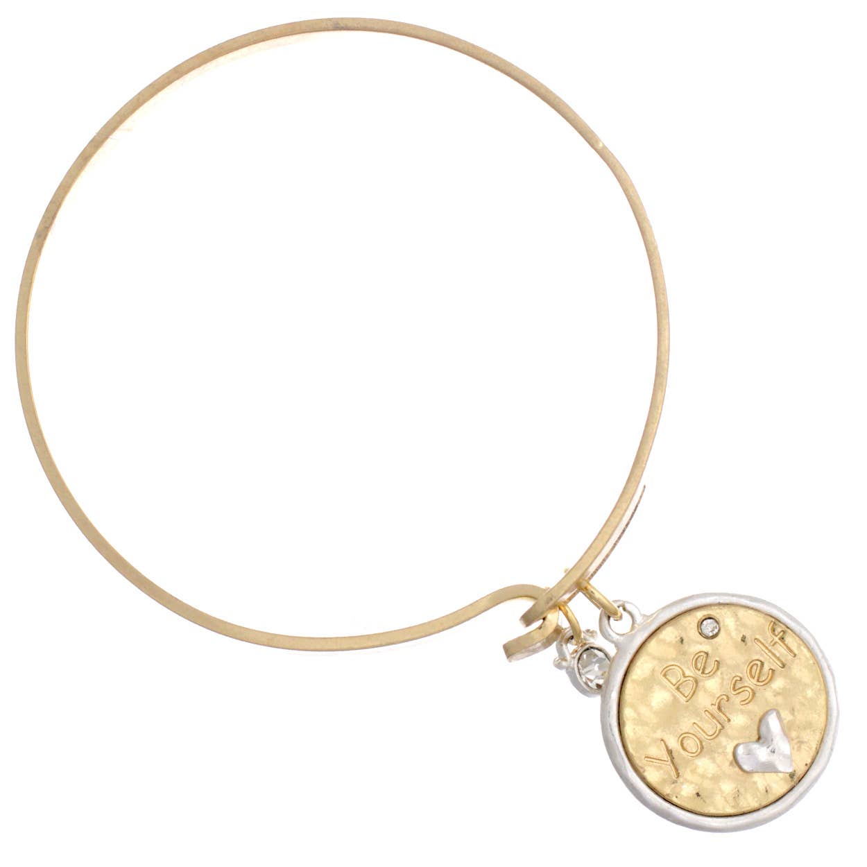 Gold Pulseira Be Yourself com fio de ouro polido para venda a revendedores na Faire1