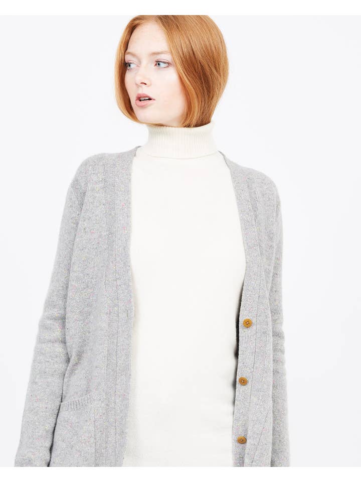 QUINN - Wholesale Cardigan - Women's - Yuna Cashmere Boyfriend Cardigan