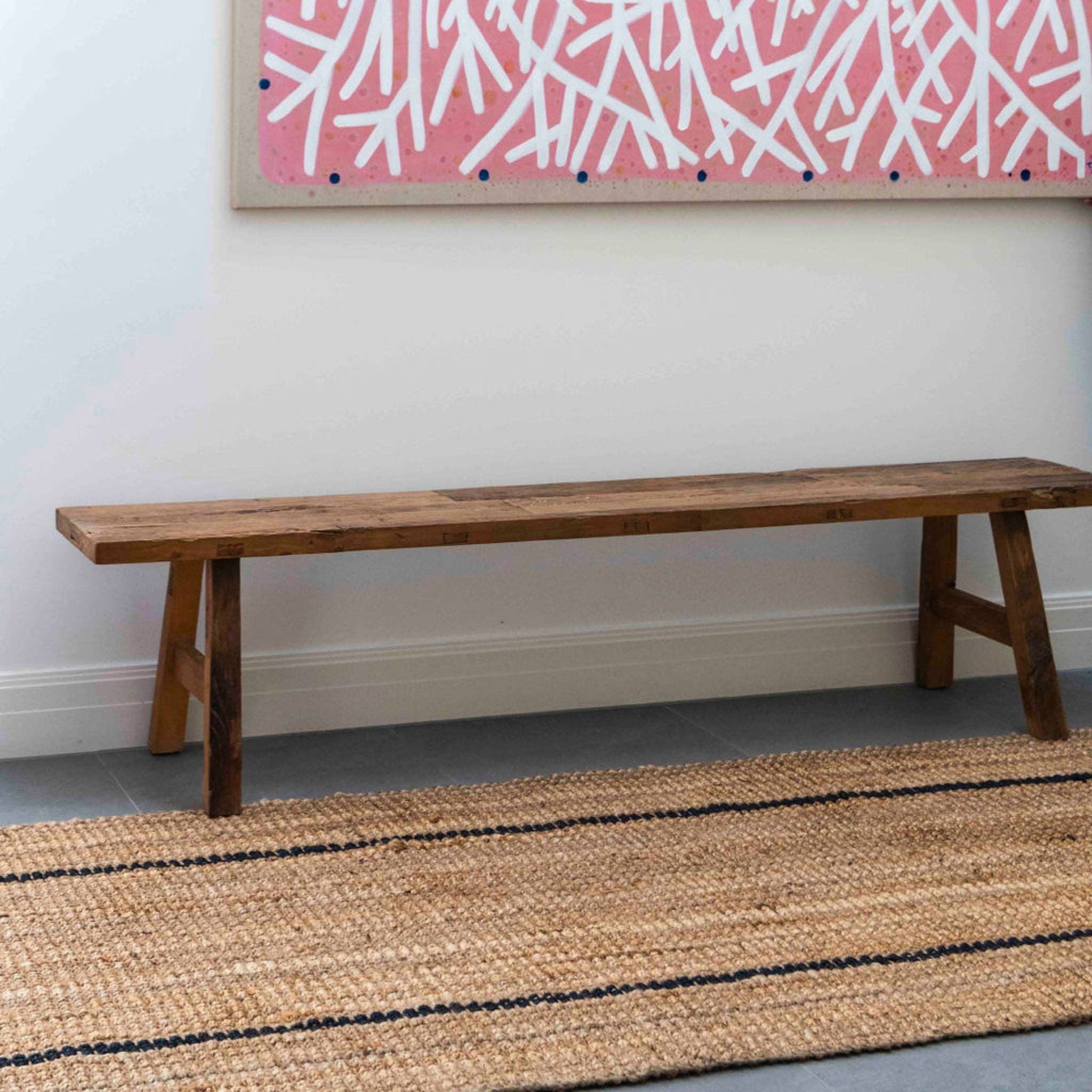 North Avalon - Wholesale Runner Rug - Bailey | Stripe Jute Bouclé Runner3