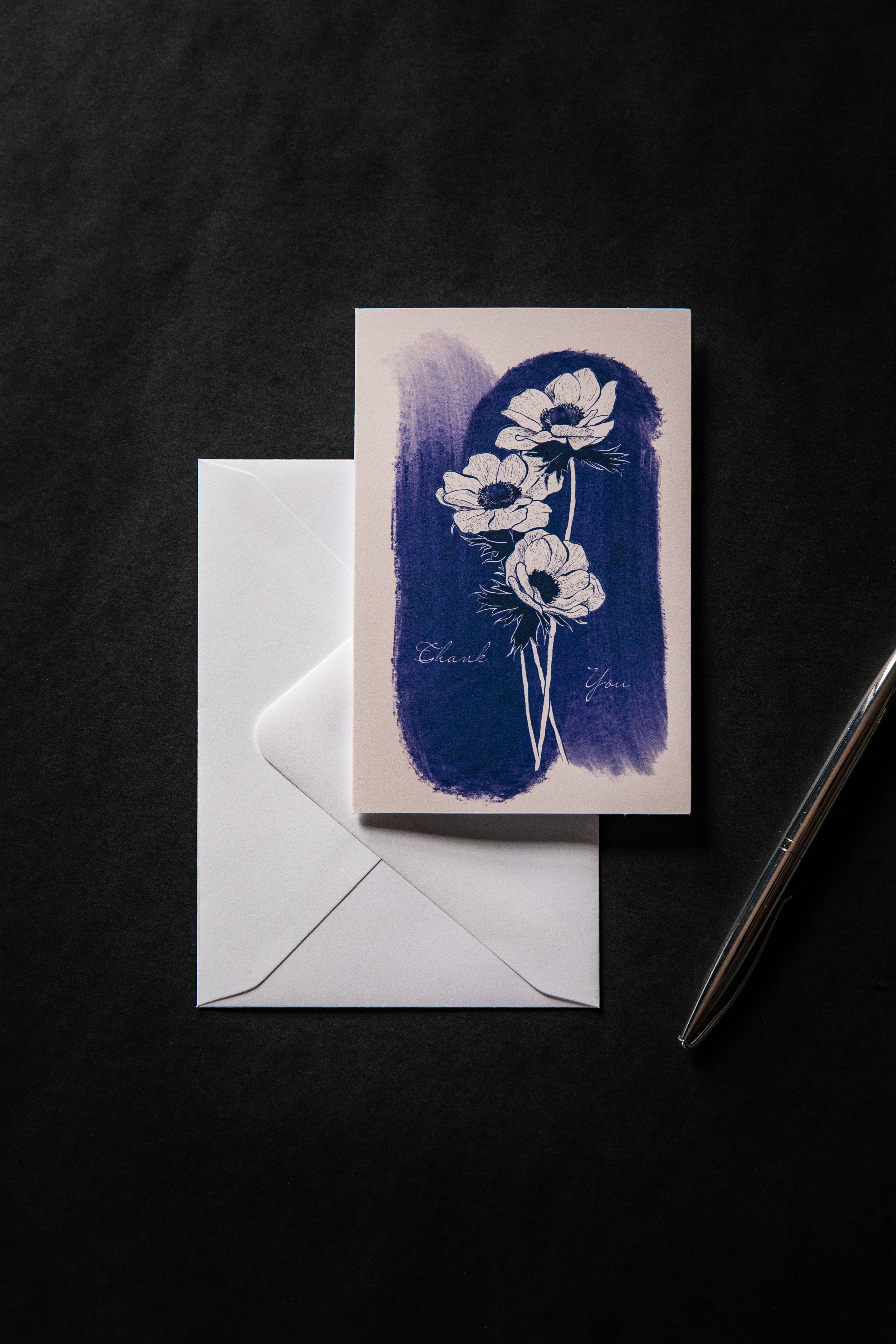 Tamara Ruth A.R.T - Wholesale Thank You Card - "Thank You" Poppy Card2