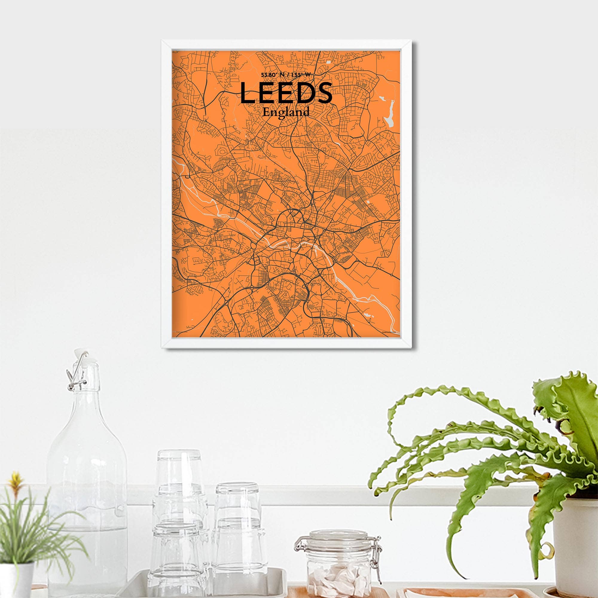 OurPoster.com – wholesale Poster – Leeds karta affisch61