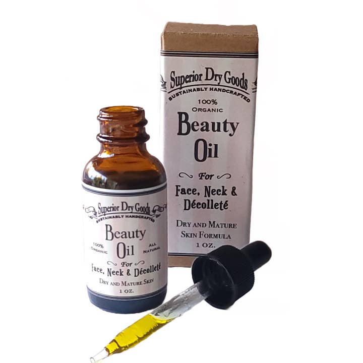 Huile pour le visage pour peaux sèches et matures | Huile d'açaï et de prune | Biologique pour la vente par Superior Dry Goods