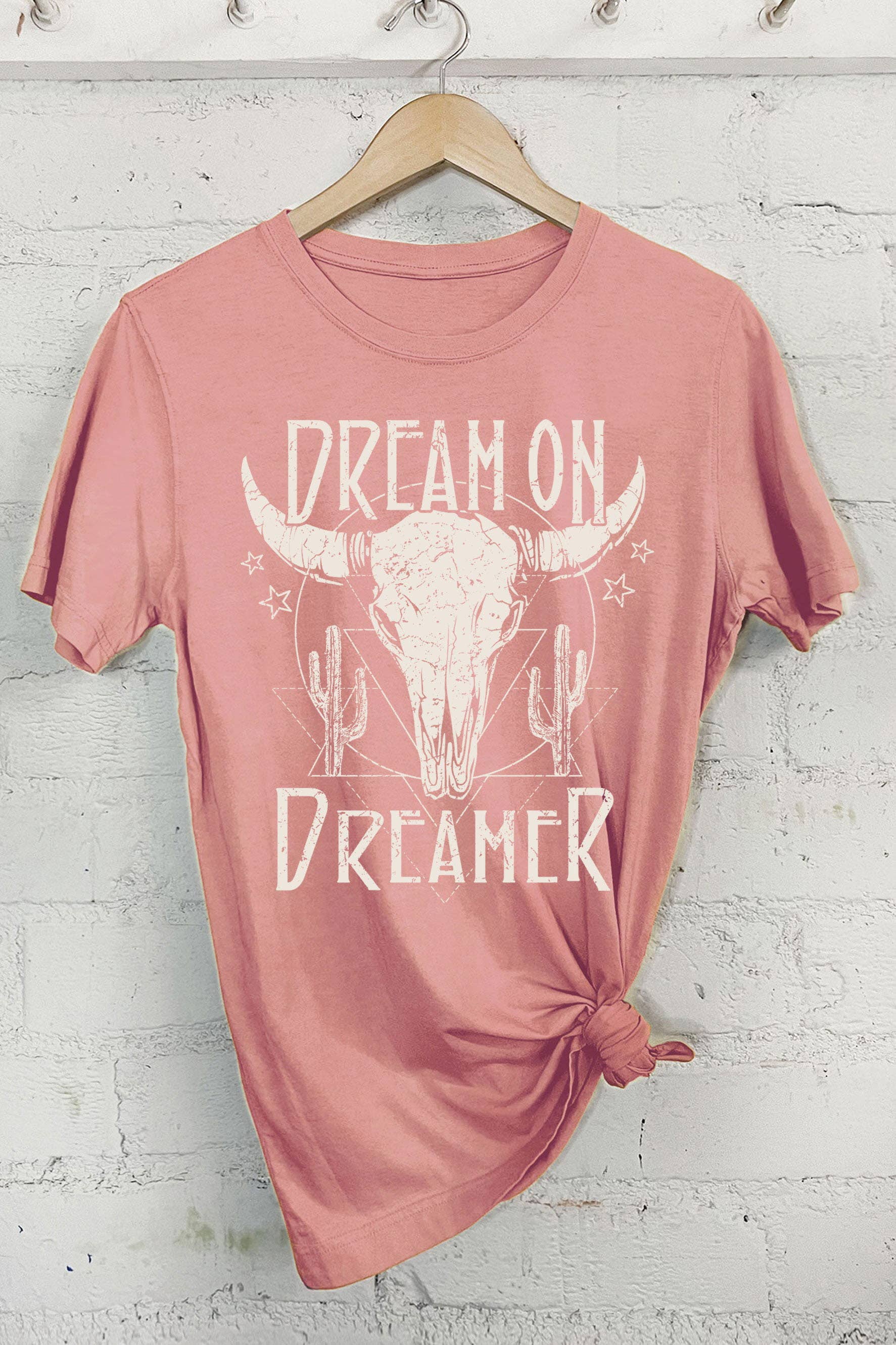 Rustee Clothing - Wholesale Screen Printed T-Shirt - Women's - DREAM ON DREAMER8