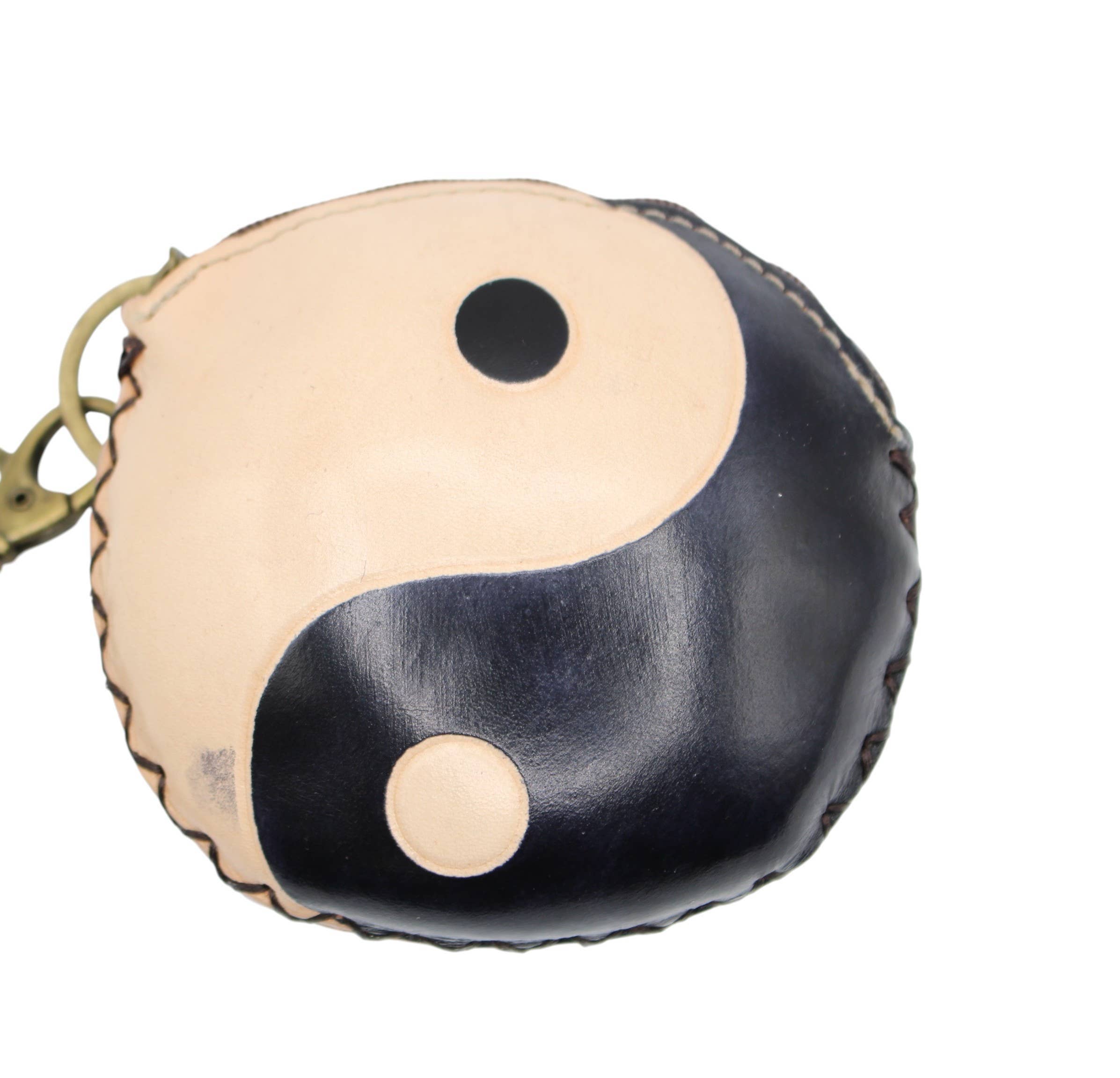 Sunflower Handmade leather inc – Porta-moedas - Mulher por atacado – Carteira porta-moedas em couro feito à mão com símbolo Yin-Yang1