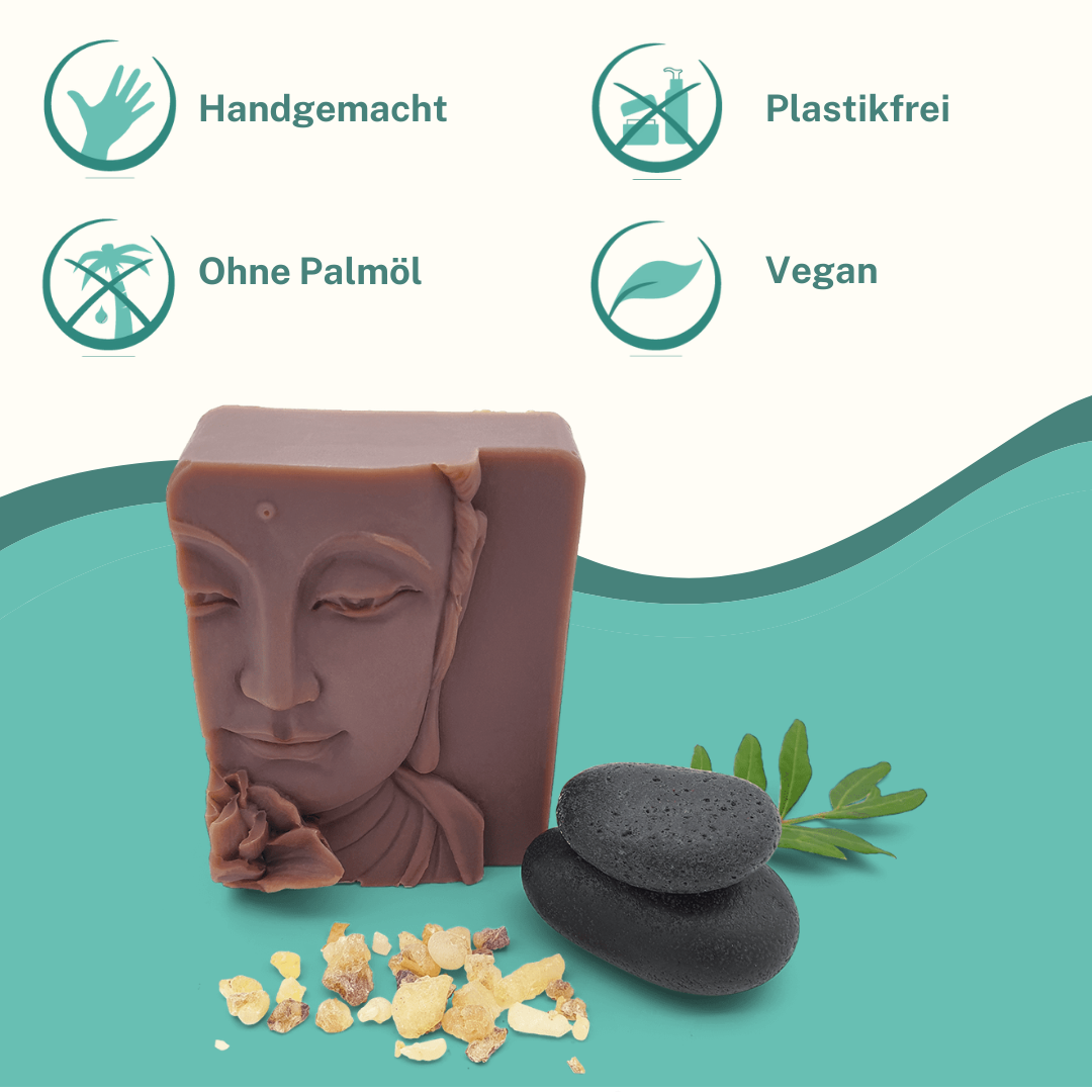 Kleine Auszeit Manufaktur – wholesale Tvål – Tvål med frankincense och myrra för inflammationskänslig hud2