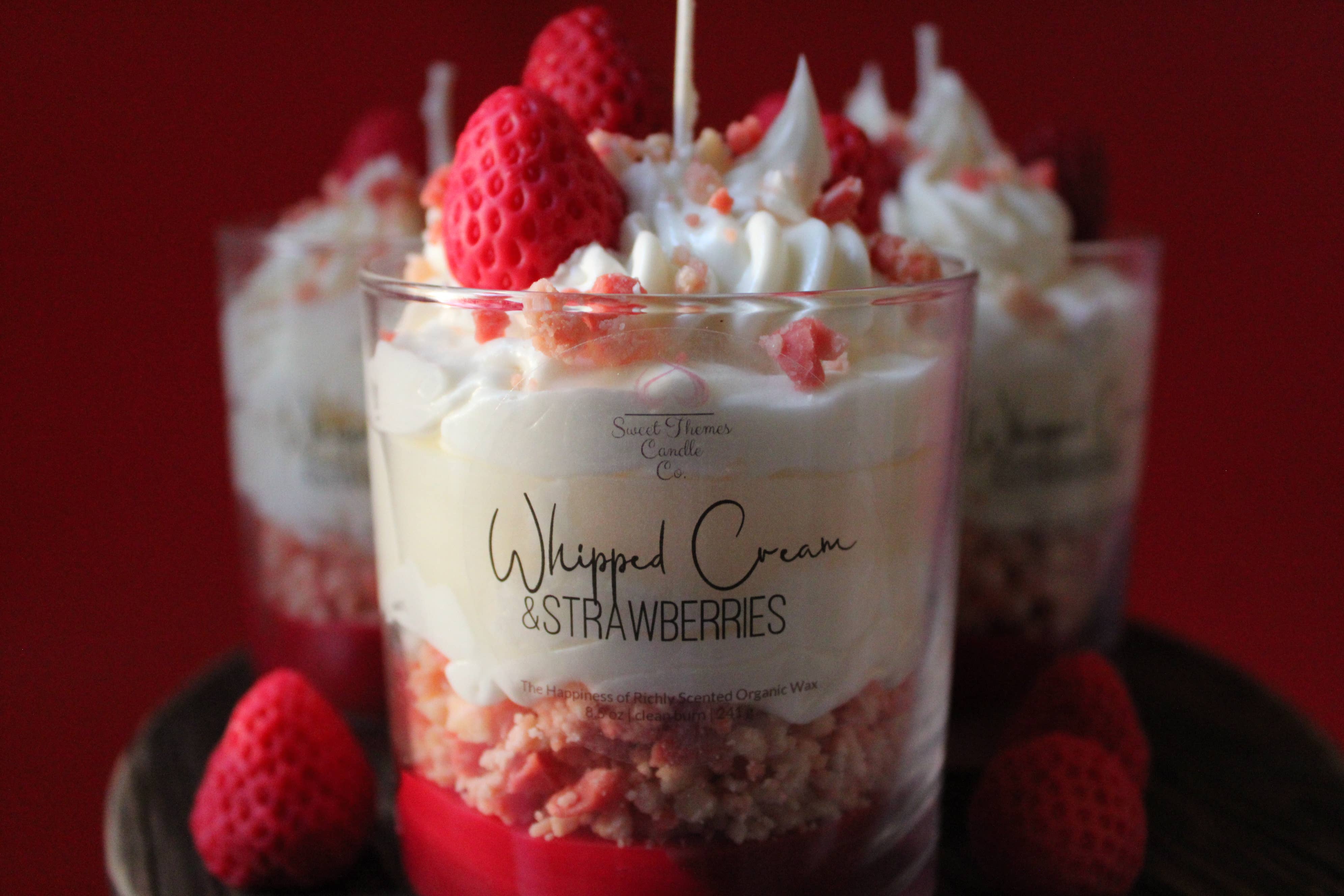 Sweet Themes Candle Co. - Wholesale Novelty Candle - Strawberries and Whipped Cream Parfait6