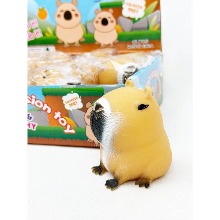 MIX COLOR Capybara Stress Squishy for wholesale on Faire